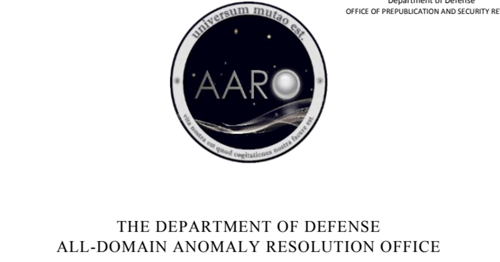 AARO Report on the Historical Record of U.S. Government Involvement ...