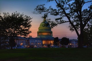 US Capitol sunset